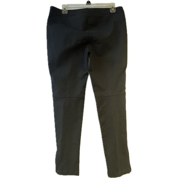 Theory Pants Slacks Trousers, Women's Size 10, Tapered Leg, Zipper Ankle, Black - Picture 1 of 9